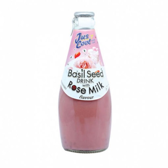 JusCool Basil Seed Rose Milk 290ml