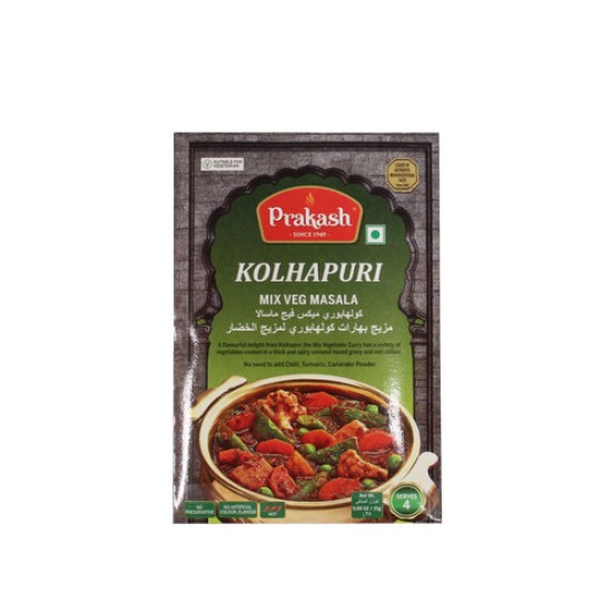 PRAKASH KOLHAPURI MIXED VEG MASALA 25g