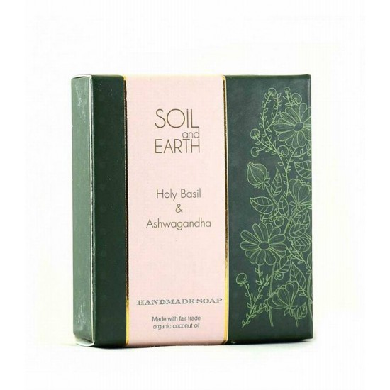 SOIL AND EARTH (Natural Handmade Soap) Holy Basil and Aswagandha